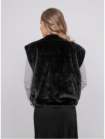 Gilet sans manches fausse fourrure ulla