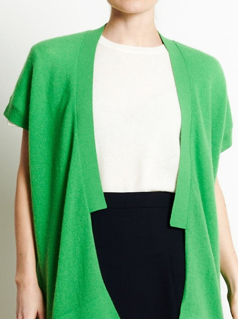 Gilet sans manches femme 100% cachemire - RIA 4 Vert - Kiabi