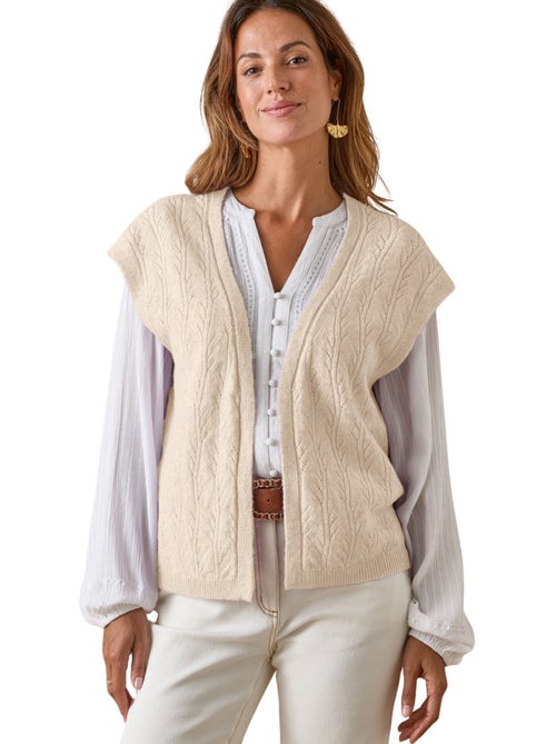 Gilet sans manches femme 5% laine - DAXON - Kiabi