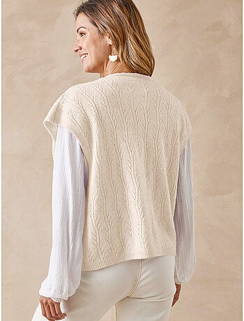 Gilet sans manches femme 5% laine - DAXON
