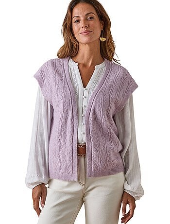Gilet sans manches femme 5% laine - DAXON