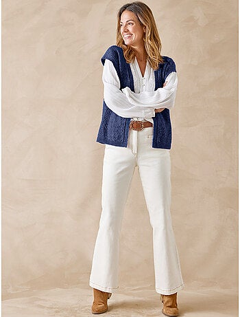 Gilet sans manches femme 5% laine