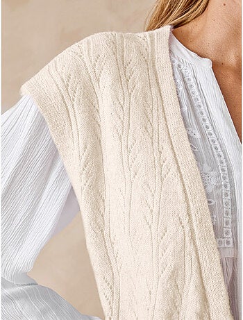 Gilet sans manches femme 5% laine