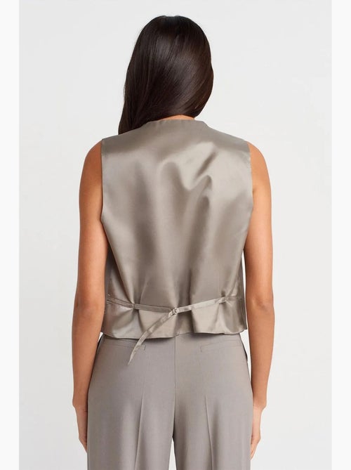 Gilet sans manches femme col v dilvin - Kiabi Gilet sans manches femme col v dilvin - Kiabi