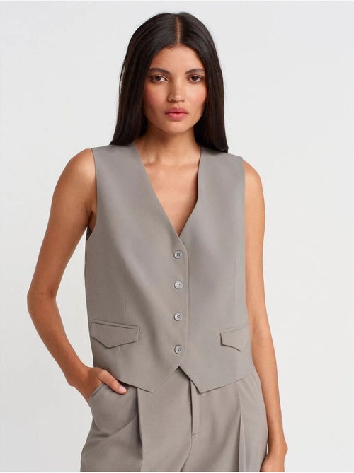 Gilet Sans Manches Femme Col V - Kiabi Gilet Sans Manches Femme Col V - Kiabi