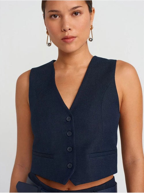 Gilet Sans Manches Femme Court Ajusté - Kiabi Gilet Sans Manches Femme Court Ajusté - Kiabi