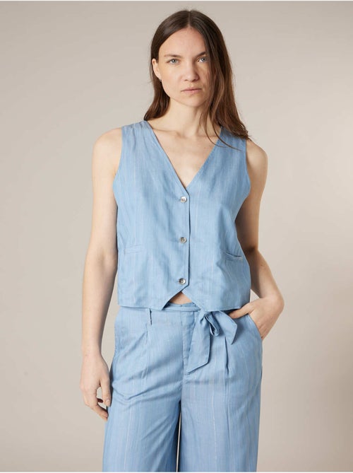 Gilet sans manches femme en lyocell 'Deeluxe' - Kiabi