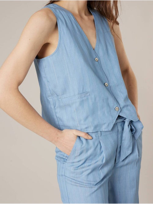 Gilet sans manches femme en lyocell 'Deeluxe' - Kiabi