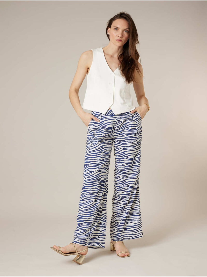 Gilet sans manches femme style tailleur coupe élégante 'Deeluxe' Blanc - Kiabi