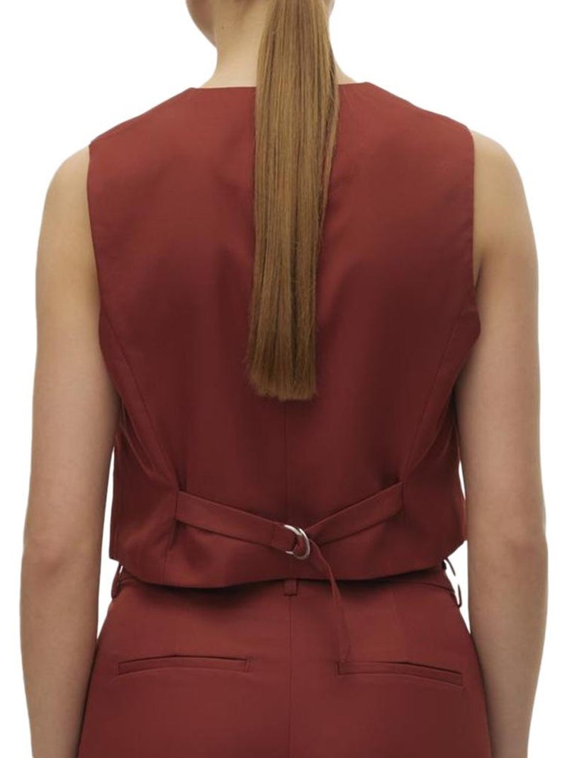 Gilet Sans Manches Femme Vero Moda Marron tabac - Kiabi
