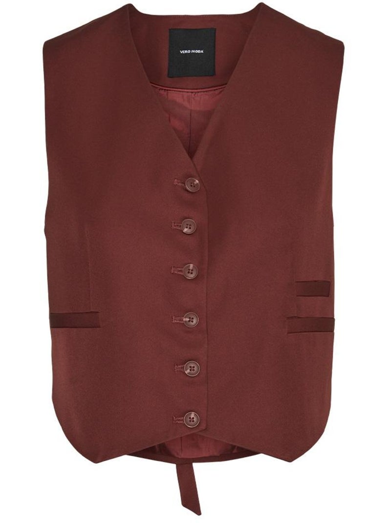 Gilet Sans Manches Femme Vero Moda Marron tabac - Kiabi