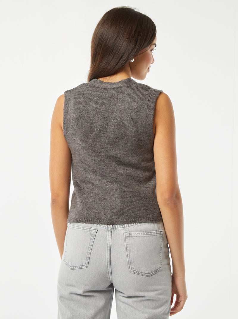 Gilet sans manches GRIS - Kiabi