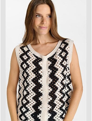 Gilet sans manches JOCELYN 'Le Temps Des Cerises'