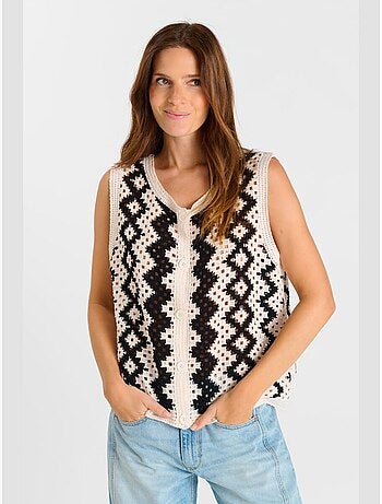 Gilet sans manches JOCELYN 'Le Temps Des Cerises'