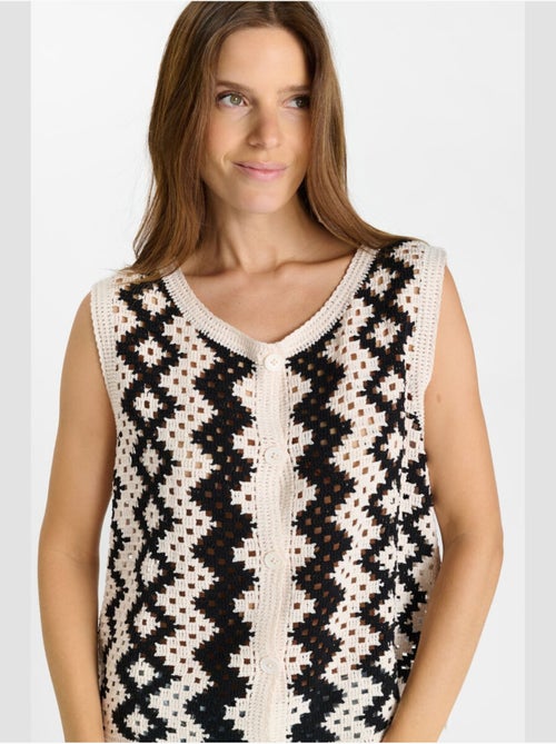 Gilet sans manches JOCELYN 'Le Temps Des Cerises' - Kiabi