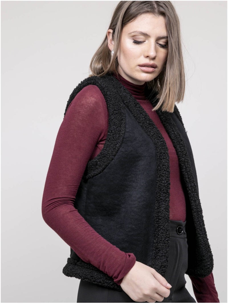 Gilet sans manches KIMORA Noir - Kiabi