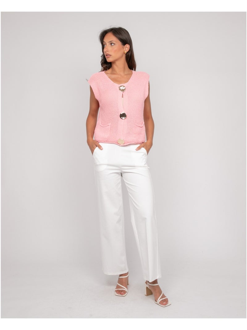 Gilet sans manches KOLZA Rose - Kiabi