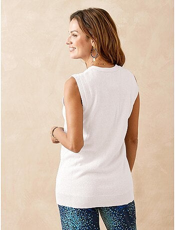 Gilet sans manches maille ajourée - DAXON