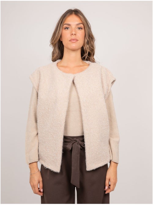 Gilet sans manches maille bouclée ujara - Kiabi Gilet sans manches maille bouclée ujara - Kiabi