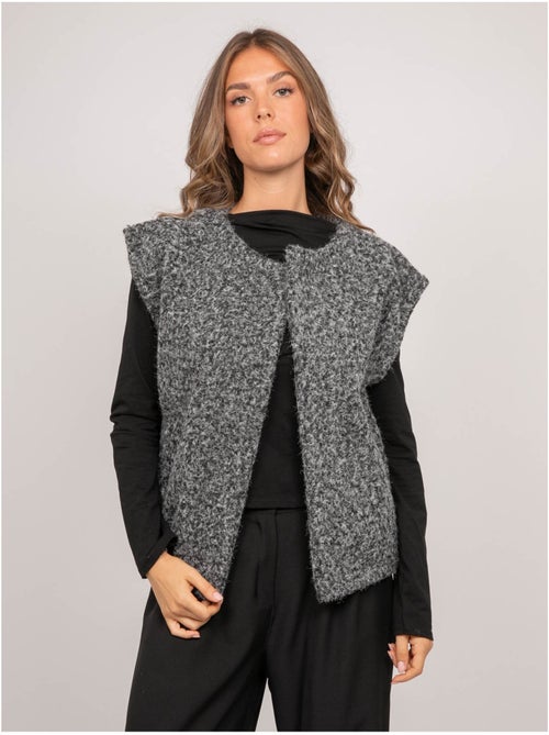Gilet sans manches maille bouclée ujara - Kiabi