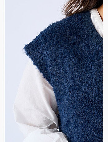 Gilet sans manches maille bouclette - Damart