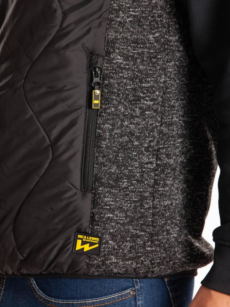 Gilet sans manches matelassé ARCHIE 'Rica Lewis' Gris - Kiabi