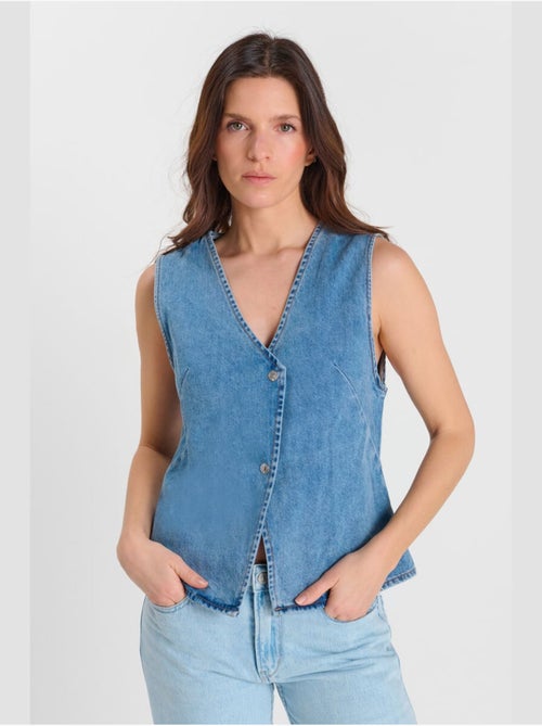 Gilet sans manches melora 'le temps des cerises' - Kiabi Gilet sans manches melora 'le temps des cerises' - Kiabi