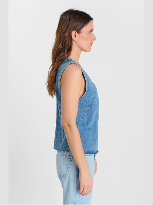 Gilet sans manches melora 'le temps des cerises' - Kiabi Gilet sans manches melora 'le temps des cerises' - Kiabi