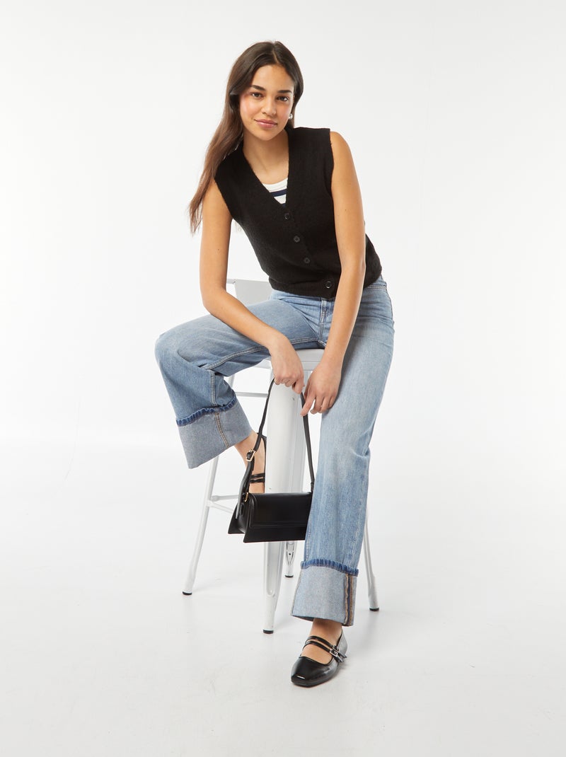 Gilet sans manches noir - Kiabi