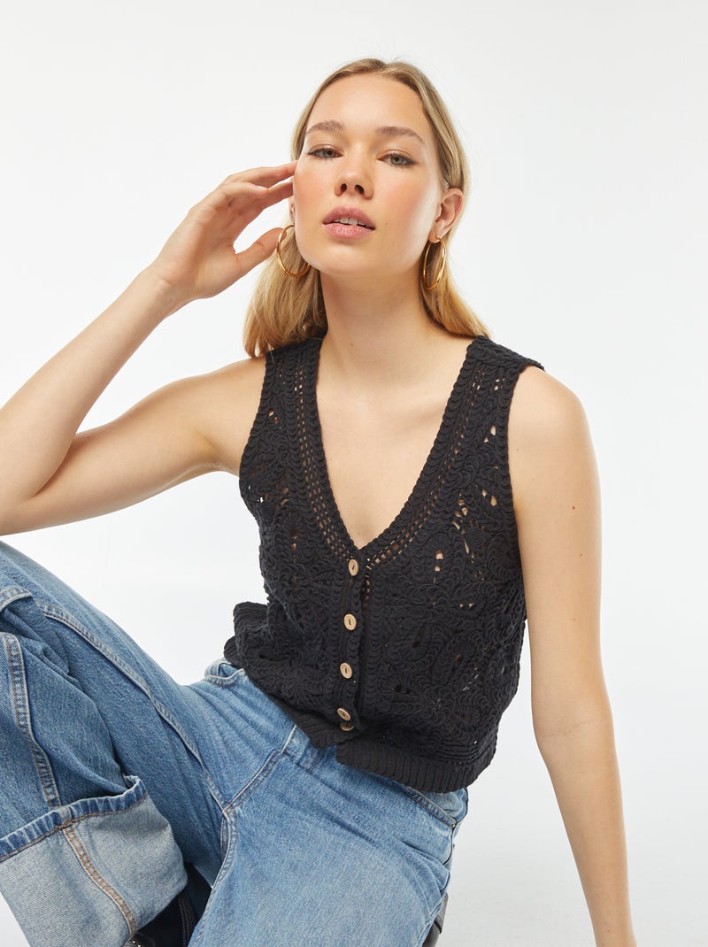 Gilet sans manches NOIR - Kiabi