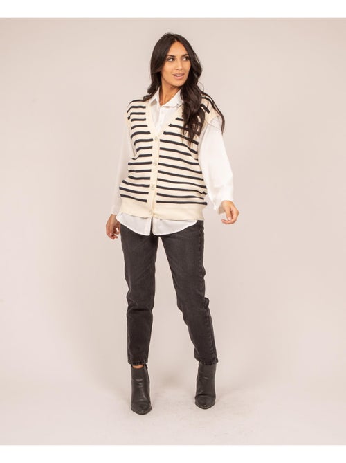 Gilet sans manches rayures KILISS - Kiabi