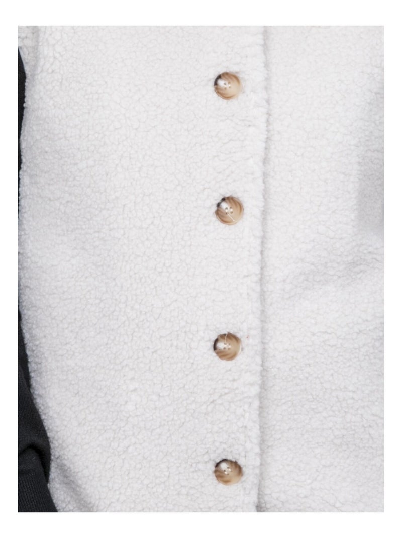 Gilet sans manches sherpa udolma Ecru - Kiabi