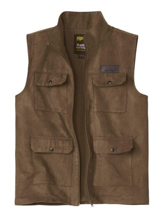 Gilet Sans Manches Suédine doublure Filet Aventure  - ATLAS FOR MEN