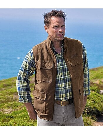 Gilet sans manches suédine doublure filet aventure - atlas for men