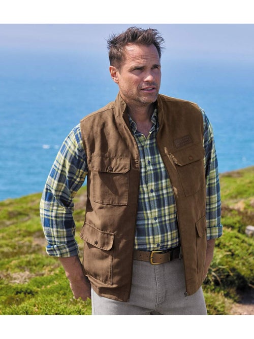 Gilet sans manches suédine doublure filet aventure - atlas for men - Kiabi Gilet sans manches suédine doublure filet aventure - atlas for men - Kiabi