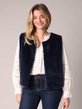 Gilet sans manches ultra doux imitation fourrure
'Deeluxe'