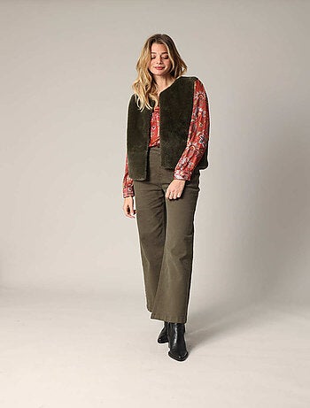 Gilet sans manches ultra doux imitation fourrure
'Deeluxe'