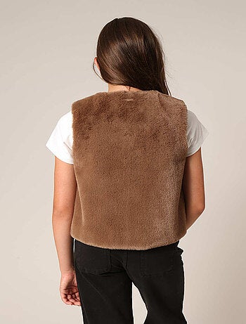 Gilet sans manches ultra doux imitation fourrure
'Deeluxe'