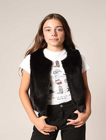 Gilet sans manches ultra doux imitation fourrure
'Deeluxe'