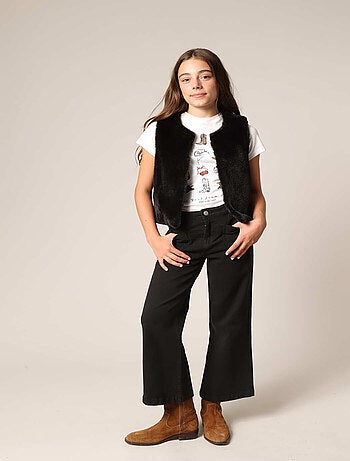 Gilet sans manches ultra doux imitation fourrure
'Deeluxe'