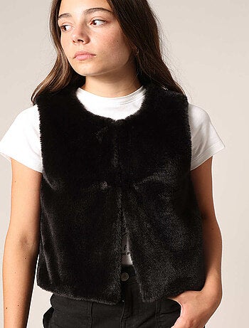 Gilet sans manches ultra doux imitation fourrure
'Deeluxe'