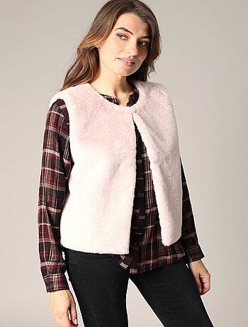 Gilet sans manches ultra doux imitation fourrure
'Deeluxe'