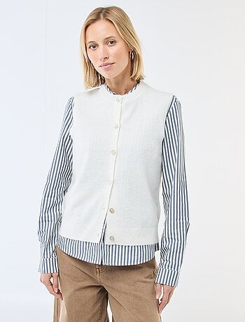 Gilet sans manches uni