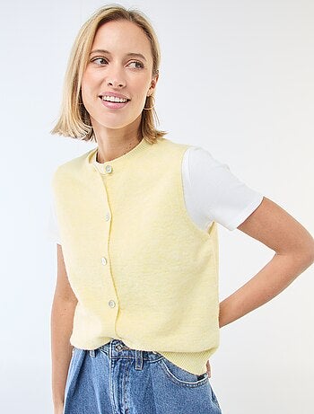 Gilet sans manches uni