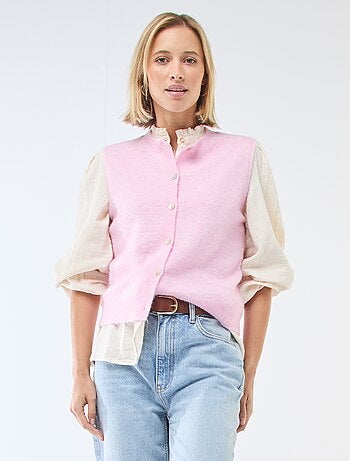 Gilet sans manches uni