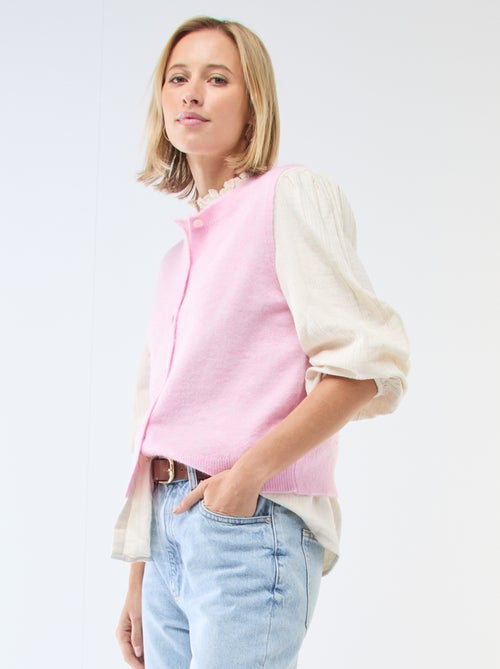 Gilet sans manches uni - Kiabi