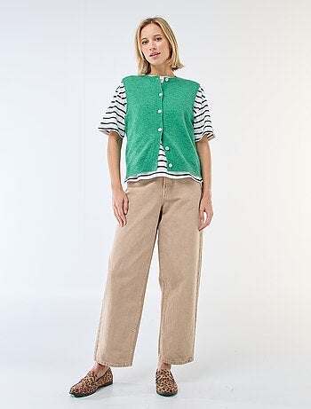 Gilet sans manches uni