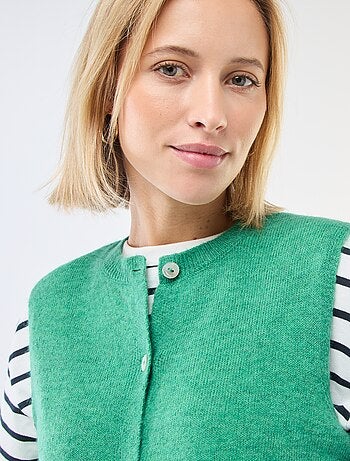 Gilet sans manches uni