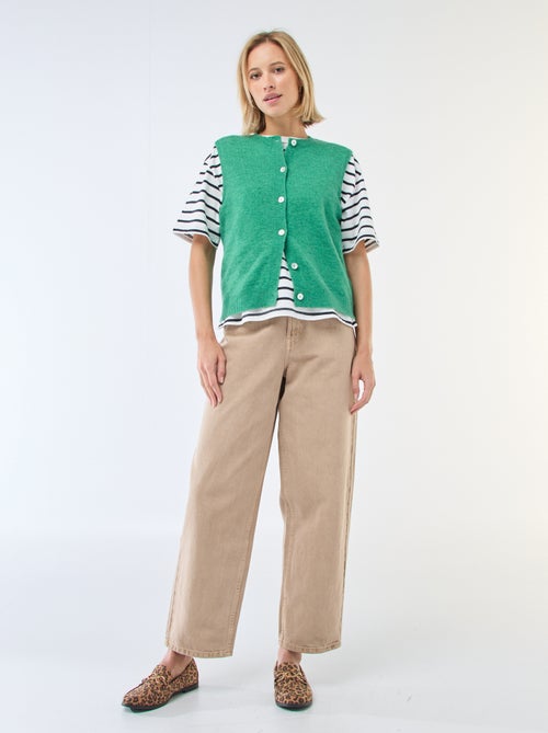 Gilet sans manches uni - Kiabi