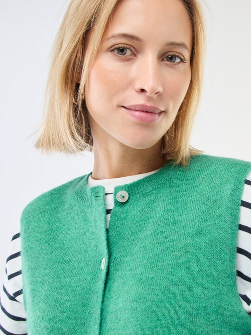 Gilet sans manches uni - Kiabi